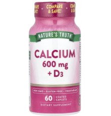 Кальцій Д3 Nature's Truth Calcium + D3 60 таб