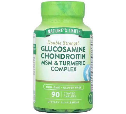 Глюкозамин хондроитин МСМ и куркума Nature's Truth Glucosamine Chondroitin MSM & Turmeric Complex 90 капс