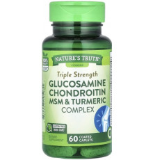 Глюкозамін, хондроїтин та МСМ Nature's Truth Glucosamine Chondroitin MSM 60 капс