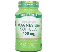 Магній оксид  Nature's Truth Magnesium 400 мг 72 гел капс