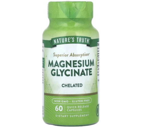 Магний глицинат Nature's Truth  Magnesium Glycinate 60 капс