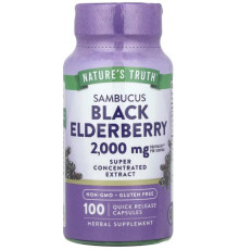 Чорна бузина Nature's Truth Sambucus Black Elderberry 2000 мг 100 капс