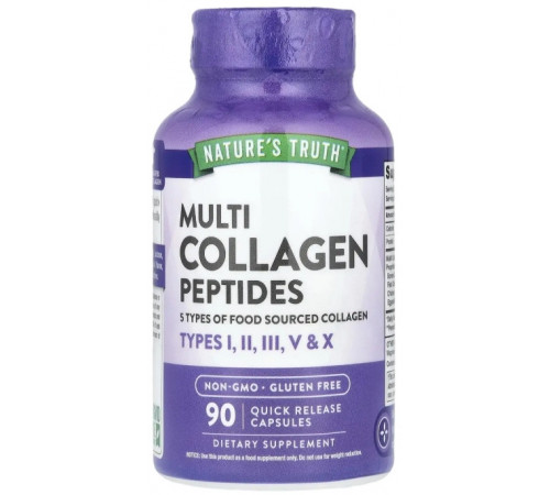 Коллагеновые пептиды Nature's Truth Multi Collagen Peptides 90 капс