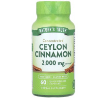Екстракт кориці Nature's Truth Concentrated Ceylon Cinnamon 2000 мг 60 капс