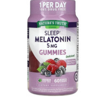 Мелатонин для сна Nature's Truth Sleep Melatonin 5 мг 60 жув конф ягоды