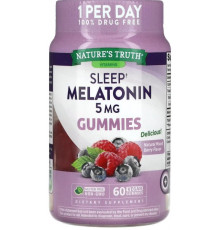 Мелатонін для сну Nature's Truth Sleep Melatonin 5 мг 60 жув цук ягідний