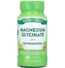 Магній гліцинат плюс ашваганда Nature's Truth Magnesium Glycinate Plus Ashwagandha 60 капс