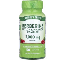 Берберин с цейлонской корицей Nature's Truth Berberine Ceylon Cinnamon Complex 2000 мг 50 капс