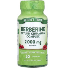 Берберін з цейлонською корицею Nature's Truth Berberine Ceylon Cinnamon Complex 2000 мг 50 капс