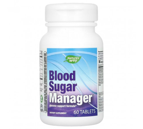 Рівень цукру в крові Naturе's Way  Blood Sugar Manager 60 таб