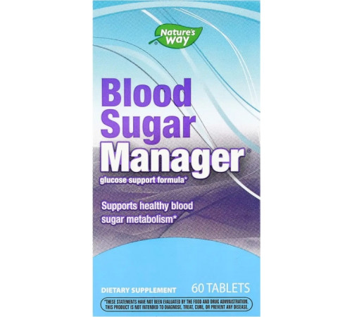 Рівень цукру в крові Naturе's Way  Blood Sugar Manager 60 таб