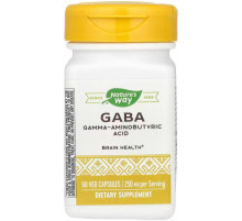 ГАМК (габа, ашвагандха, теанин) для памяти Natures Way GABA 250 мг 60 капсул