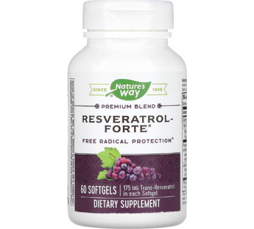 Ресвератрол Nature's Way Resveratol-Forte 175 мг 60 капс
