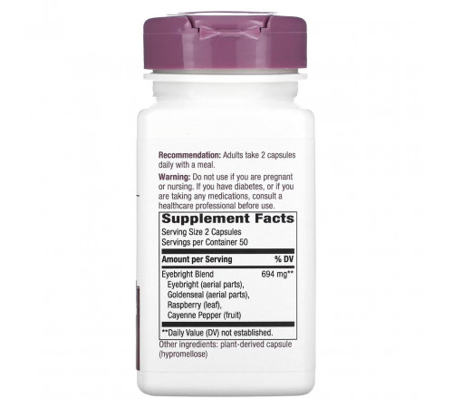Очанка для глаз Nature's Way Eyebright Herbal Blend 694 мг 100 вег капсул