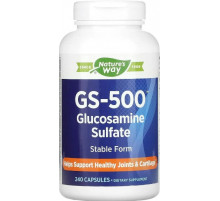 Глюкозамин для суставов и связок Nature's Way GS-500 Glucosamine Sulfate 240 капс
