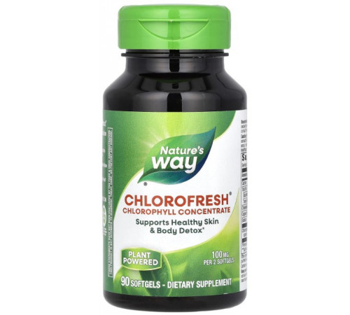 Хлорофіл Nature's Way Chlorofresh 100 мг 90 гелевих капсул