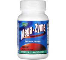 Ферменты для пищеварения Nature's Way Mega-Zyme Systemic Enzymes 100 таб