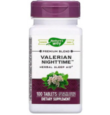 Валеріана Nature's Way Valerian Nighttime 100 таб без присмаку для сну