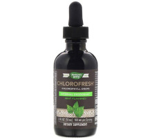 Жидкий хлорофилл Natures Way Chlorophyll Drops вкус мяты 59 мл