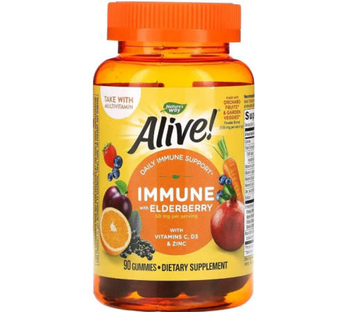 Витамины для иммунитета Nature's Way Alive! Immune Gummies 90 жев таб