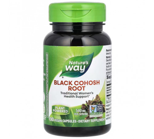 Клопогон Nature's Way Black Cohosh 540 мг 100 капсул