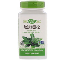 Каскара саграда Nature's Way Cascara Sagrada 350 мг 180 капсул
