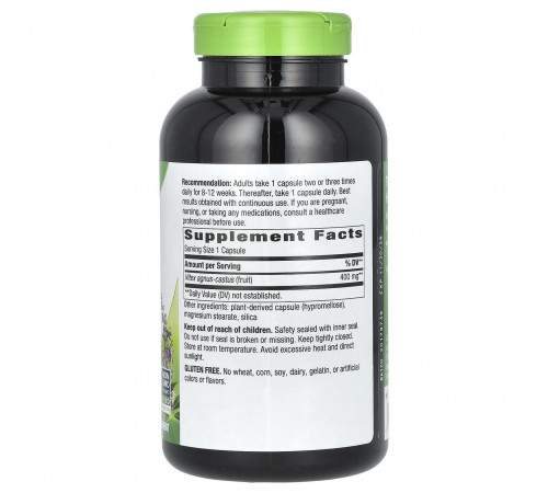 Вітекс Авраамове дерево Nature's Way Vitex Fruit 400 мг 320 капс