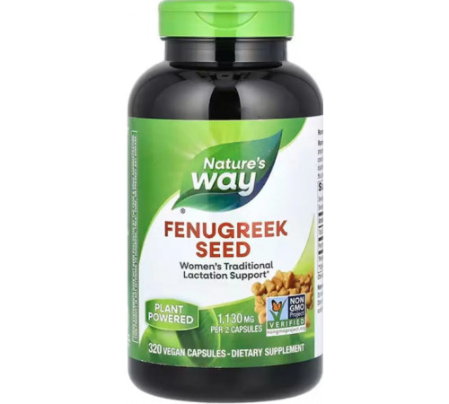 Пажитник Nature's Way Fenugreek Seed 320 вег капс