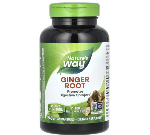 Корінь імбиру Nature's Way Ginger Root 1100 мг 240 капс