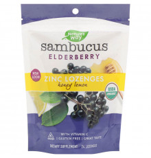 Чорна бузина Nature's Way Sambucus 24 цукерки смак лимона та меду