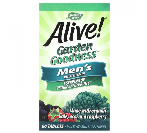 Мультивитамины для мужчин Nature's Way Alive! Men's Multivitamin 60 таб