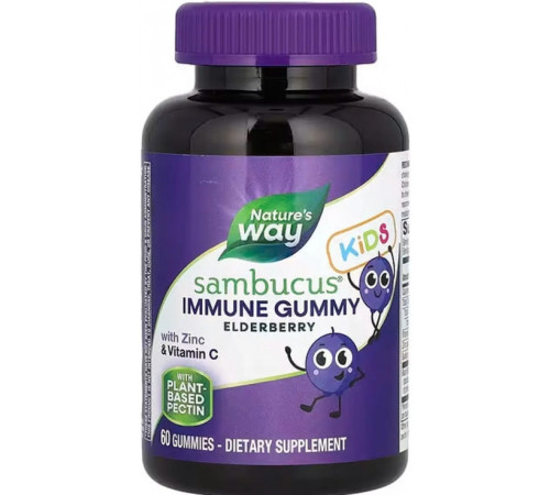 Підтримка імунітету для дітей Nature's Way Immune Gummy with Zinc & Vitamin 60 жев конф
