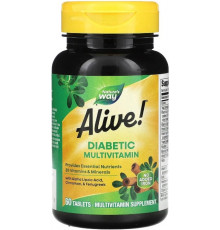 Мультивітаміни для діабетиківAlive! Nature`s Way Diabetic Multivitamin 60 таб