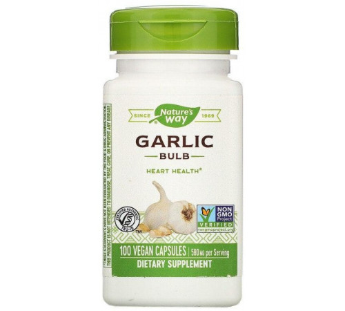 Часник Nature's Way Garlic 580 мг 100 капсул