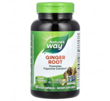 Корінь імбиру Nature's Way Ginger Root 1100 мг 180 вег капсул