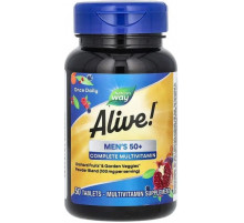 Мультивитамины для мужчин старше 50 лет Alive! Men's 50+ Nature's Way 50 таб