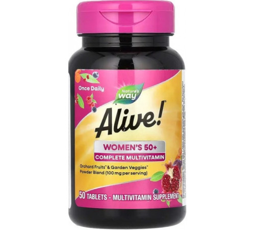 Мультивітаміни для жінок віком від 50 років Nature's Way Alive! Women's 50+ 50 таб