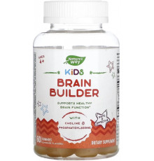 Дитячі вітаміни мозку Nature's Way Kids Brain Builder 60 таб лимонад
