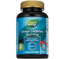Підтримка при стресі Nature's Way Stress Defense Gummies малина 60 цукерок