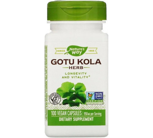 Готу кола Nature`s Way Gotu Kola Herb 950 мг 100 капc