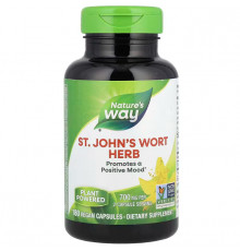 Звіробій Nature's Way St. John's Wort 700 мг 180 веганских капсул