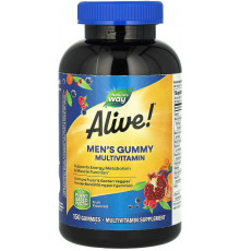 Мультивітаміни для чоловіків Nature's Way Men's Gummy Multivitamin Alive! фруктові 150 таб