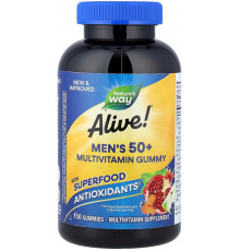 Мультивітаміни для чоловіків 50+ Nature's Way Alive! Men's 50+ смак фруктів 150 таб