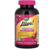 Мультивітаміни для жінок 50+ Nature's Way, Alive! Women's 50+ 150 жев таб ягоды