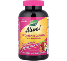 Мультивитамины для женщин Alive! Nature's Way Women's Gummy ягодный 150 конфет