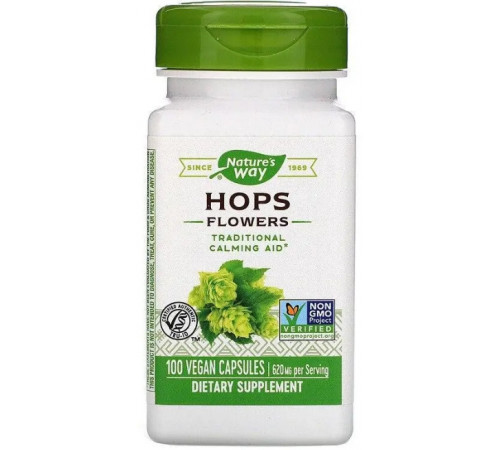 Хміль (квіти) Nature's Way Hops 620 мг 100 кап
