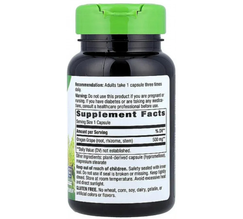 Корінь орегонського винограду Natures Way Oregon Grape 90 кап