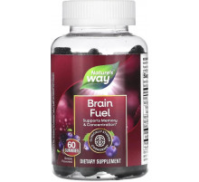 Поддержка памяти и концентрации Nature's Way Brain Fuel 60 жев конф виноград