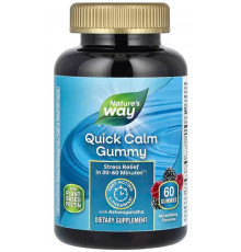 Комплекс з ашвагандою NatureWay L-Theanine & Ashwagandha Vegetarian Gummies Gummy зі смаком ягід 60 жувальних цукерок