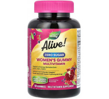 Вітаміни для жінок Alive! Women's Gummy Multivitamin Nature's Way без цукру 50 жув. цукерок полуниця